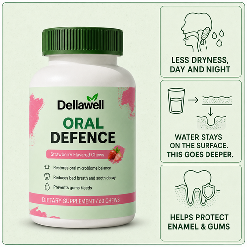 Dellawell Oral Defense Dry Mouth Lozenges.