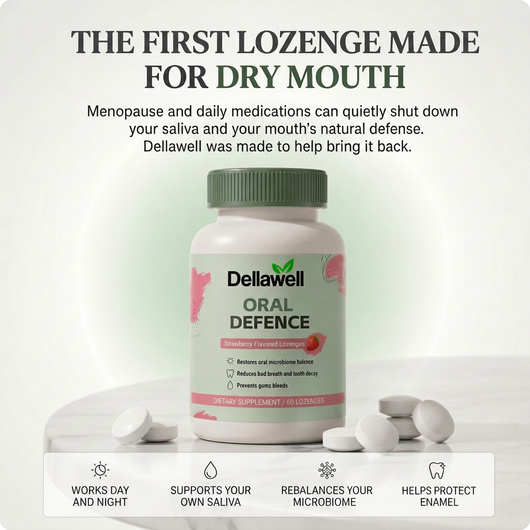Dellawell Oral Defense Dry Mouth Lozenges.
