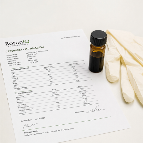 Third party lab verified TQ content